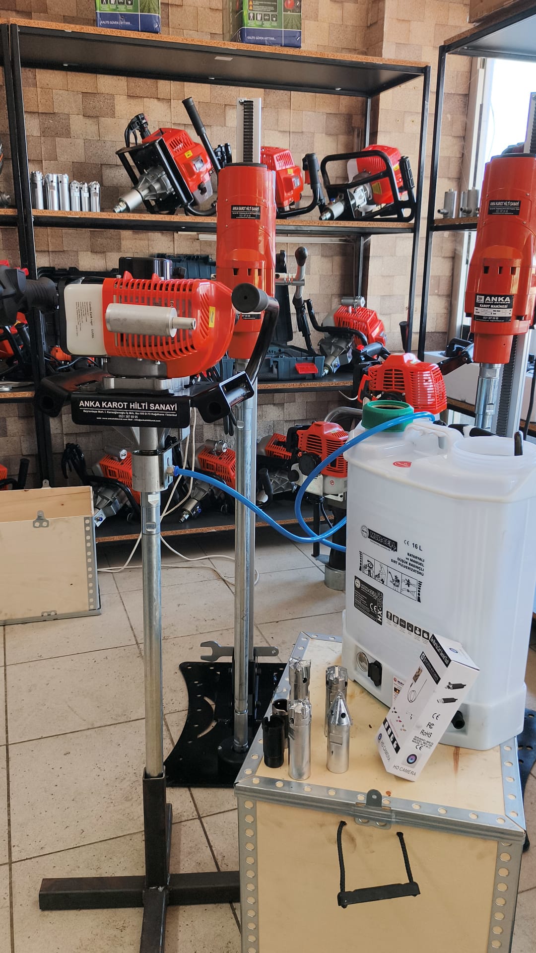 3.5 Kısa Redüktörlü Benzinli Sondaj Makinesi